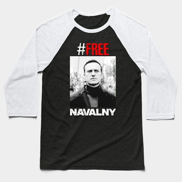 FREE NAVALNY Baseball T-Shirt by gulymaiden